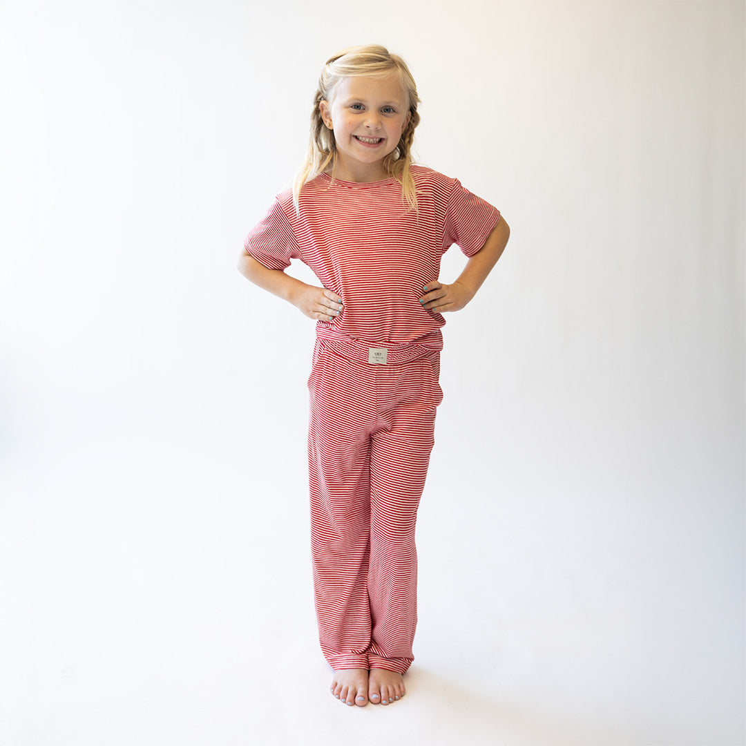 Mini Pajama Pants, Candy Cane Stripe