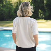 Perfect Oversized Cotton Tee, Sugar USA