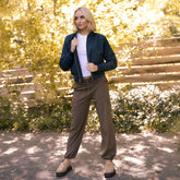 Quilted Bomber, Navy