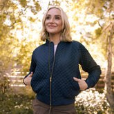 Quilted Bomber, Navy