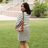 Canvas Skirt, Houndstooth