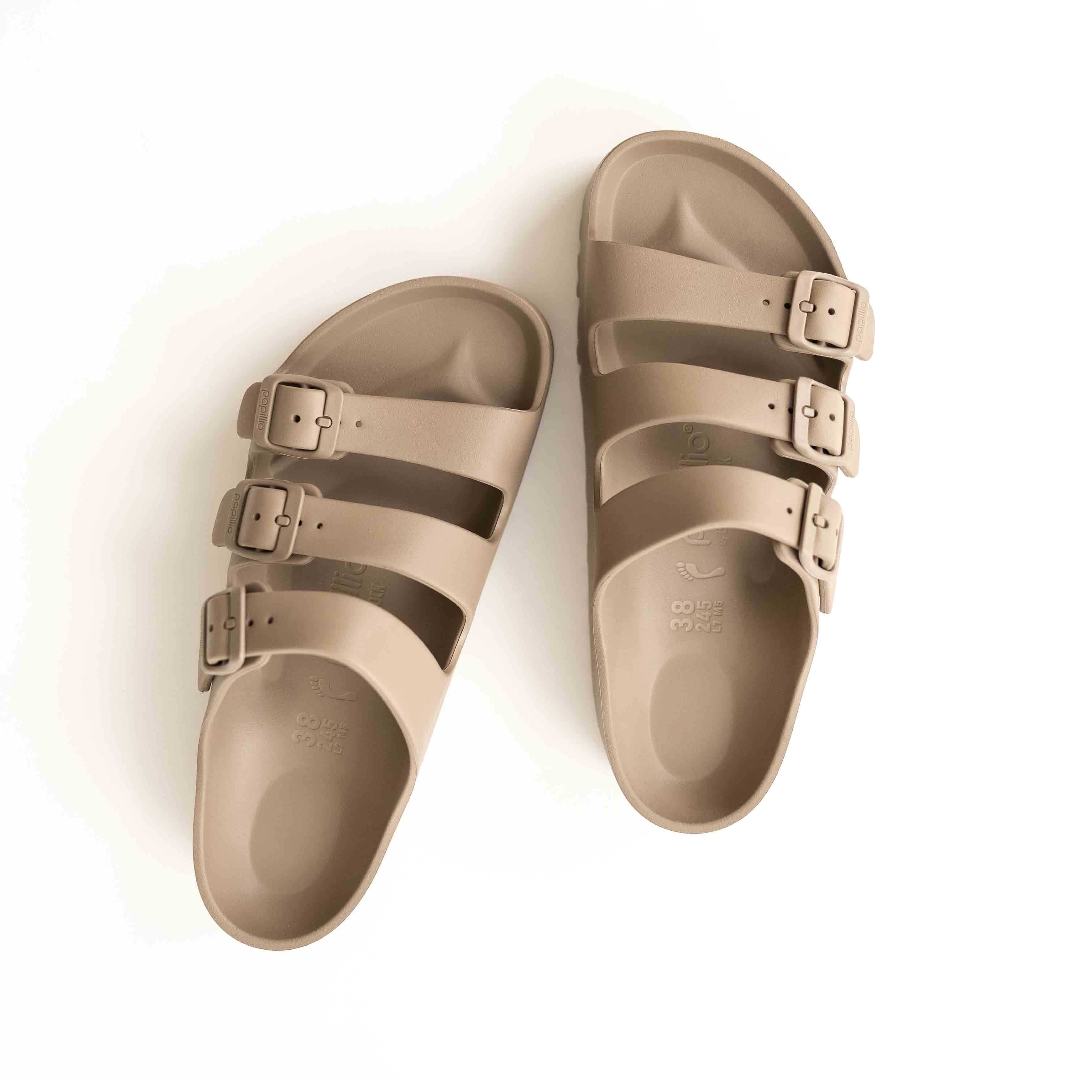 Birkenstock Florida III Flex Platform-Gray Taupe - Albion Fit