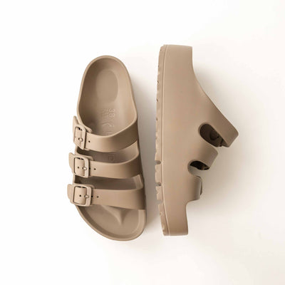 Birkenstock Florida III Flex Platform-Gray Taupe