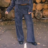 Canyon Fleece Slip On Trouser, Charcoal