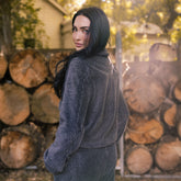Canyon Fleece Button Up, Charcoal