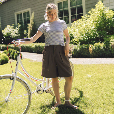 Paige Bermuda Shorts, Coffee