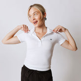 Girl's Polo, White