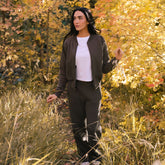 Alumni Bomber Jacket, Charcoal