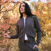 Alumni Bomber Jacket, Charcoal