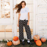 Spooky Audrey Wide Leg Pants, Ghosts