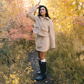Canyon Fleece Skirt, Oat