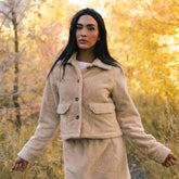 Canyon Fleece Button Up, Oat