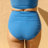 Cobalt Terry High-Waisted Bottoms