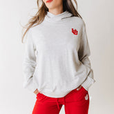 Utah Embroidered Tailgate Hoodie, Heather Grey UU