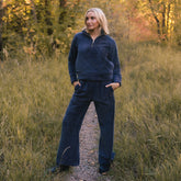 Canyon Fleece Oxford Zip-Up, Charcoal