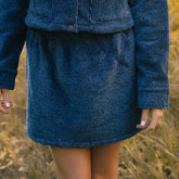 Canyon Fleece Skirt, Navy