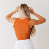 Texas High Neck Tank, Burnt Orange