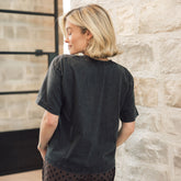 Perfect Oversized Cotton Tee, Vintage Black