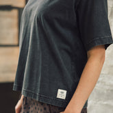 Perfect Oversized Cotton Tee, Vintage Black