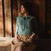 Bow Tie Sweater, Dusk Green