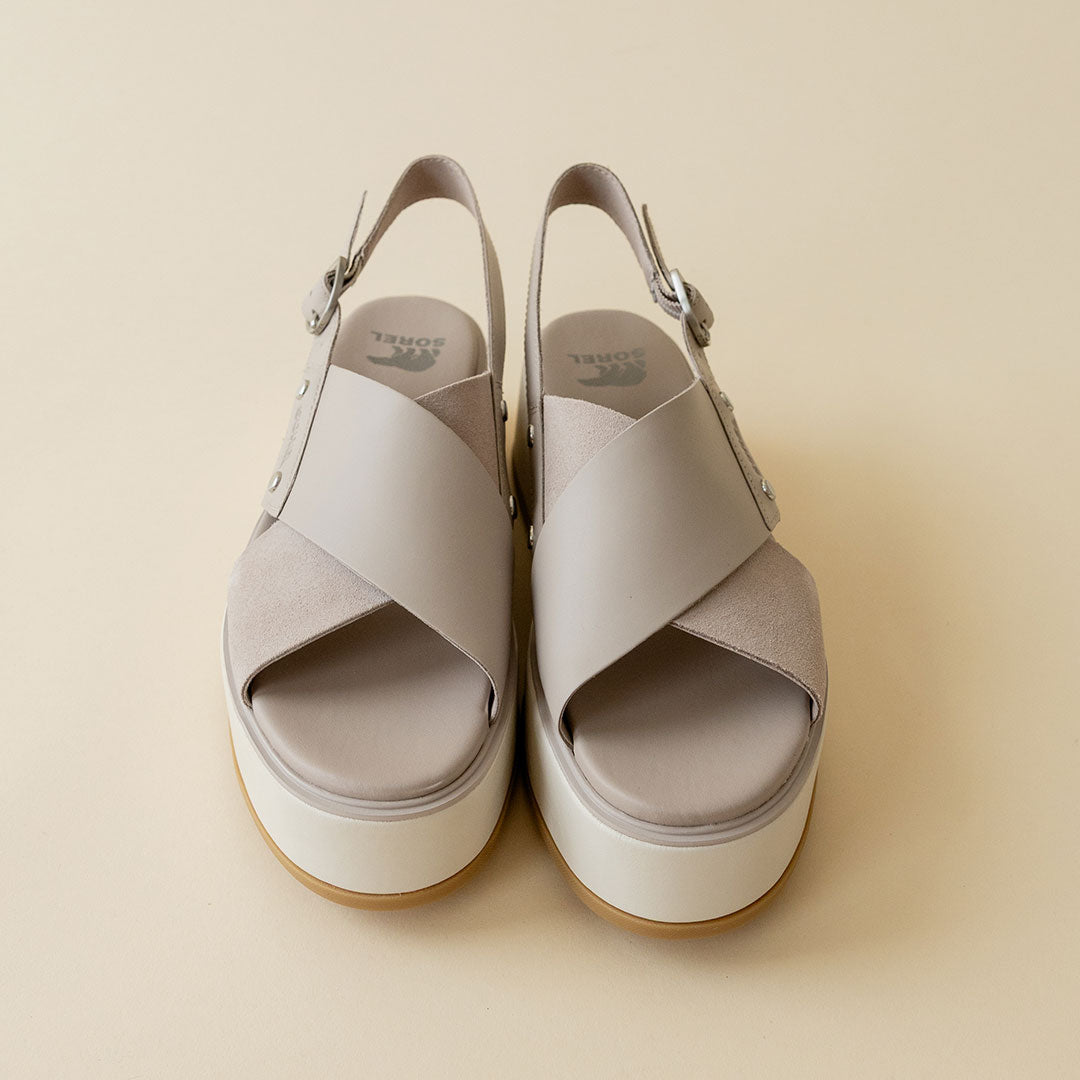 Sorel Dayspring Crisscross Sandal-Crushed Clay/Chalk - Albion Fit