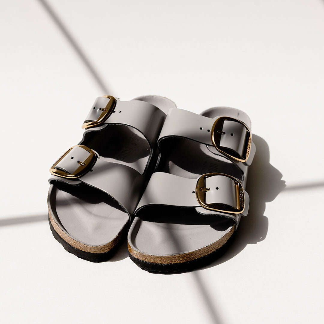 パスネット No.12 Birkenstock Arizona Big Buckle High Shine Coin Leather - Albion Fit