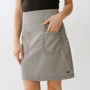 Canvas Skirt, Houndstooth