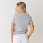 Texas Embroidered Tee, Heather Grey