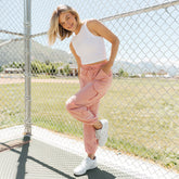 Jetsetter Cargo Joggers, Pink Bliss