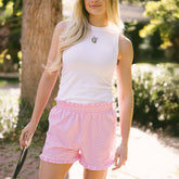 Disney Bow Lake Shorts, Pink Gingham