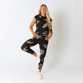 Rose Black Jumpsuit