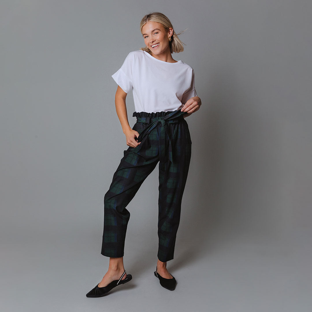 Mistletoe Bow Belt Capri