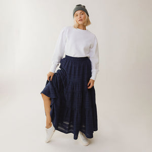 Maxi Skirt, Navy