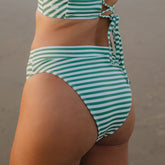 Sage Stripe Almost Cheeky Bottoms