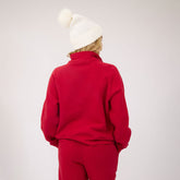 Oxford Terry Zip-Up, Red