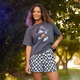 Disney Mickey Lake Shorts, Black Check