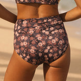 Walnut Micro Floral High-Waisted Bottoms