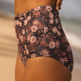Walnut Micro Floral High-Waisted Bottoms