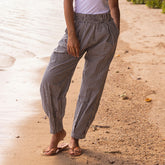 Balloon Pants, Navy Gingham