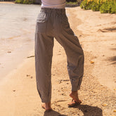 Balloon Pants, Navy Gingham