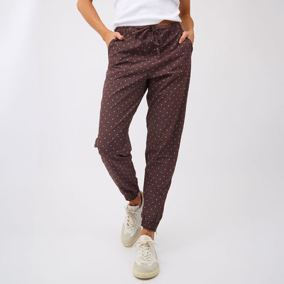Brown/Blue Polka Dot Jetsetters