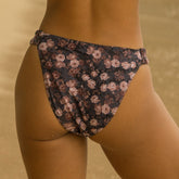 Showgirl Bikini Bottoms, Walnut Micro Floral
