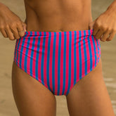 Berry Stripe Ruched Midi Bottoms