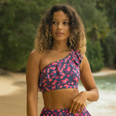 Icon Wave Crop, Berry Micro Floral