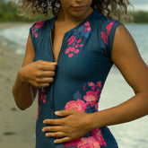 Tuxedo One-Piece, Suva Floral