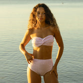 Braid Bandeau, Lavender Houndstooth