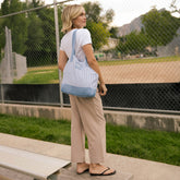 Albion Blue Stripe Tote Bag