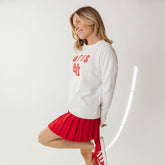 Utah Embroidered Campus Crew, White Utah UU