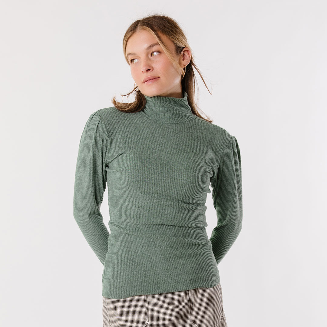 Sydney Turtleneck, Dusty Green - Albion Fit