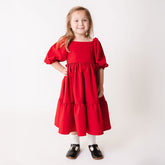 Mini Middleton Dress, Crimson